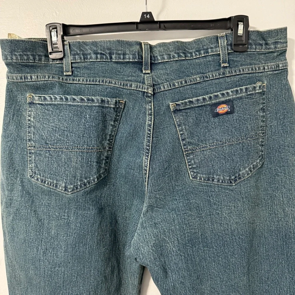 Dickies FLEX Jeans 38x30 Blue Straight Leg Denim Pants‎ Workwear 2 pair bundle